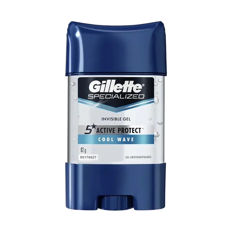 Gillette Specialized 5 Active Protect Cool Wave Antitranspirante en Gel Invisible 82 g