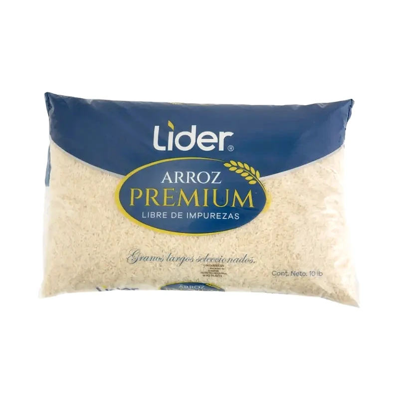 Líder Arroz Premium Libre de Impurezas 10 lb
