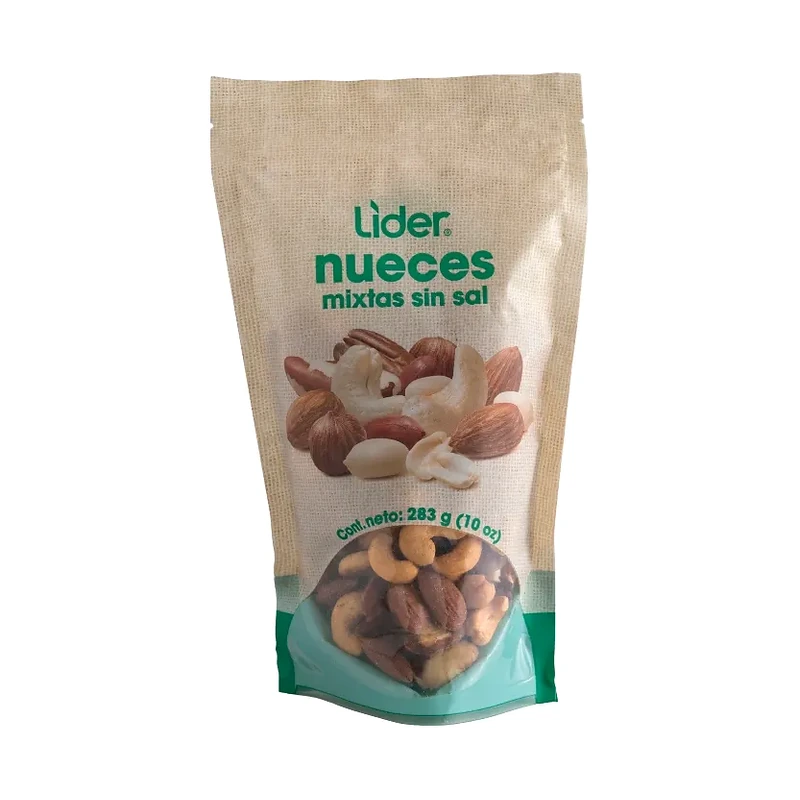 Lider Nueces Mixtas sin Sal 283.4 g (10 oz)
