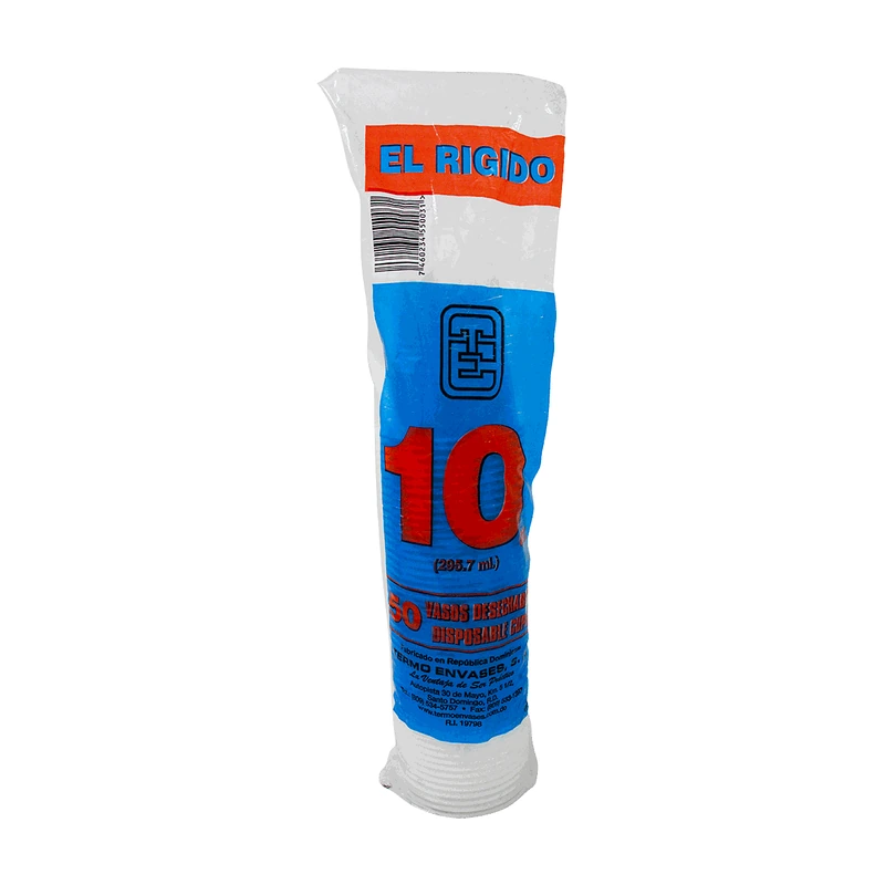 Termo Envases Vasos Desechables, 10 oz, 50 unidades