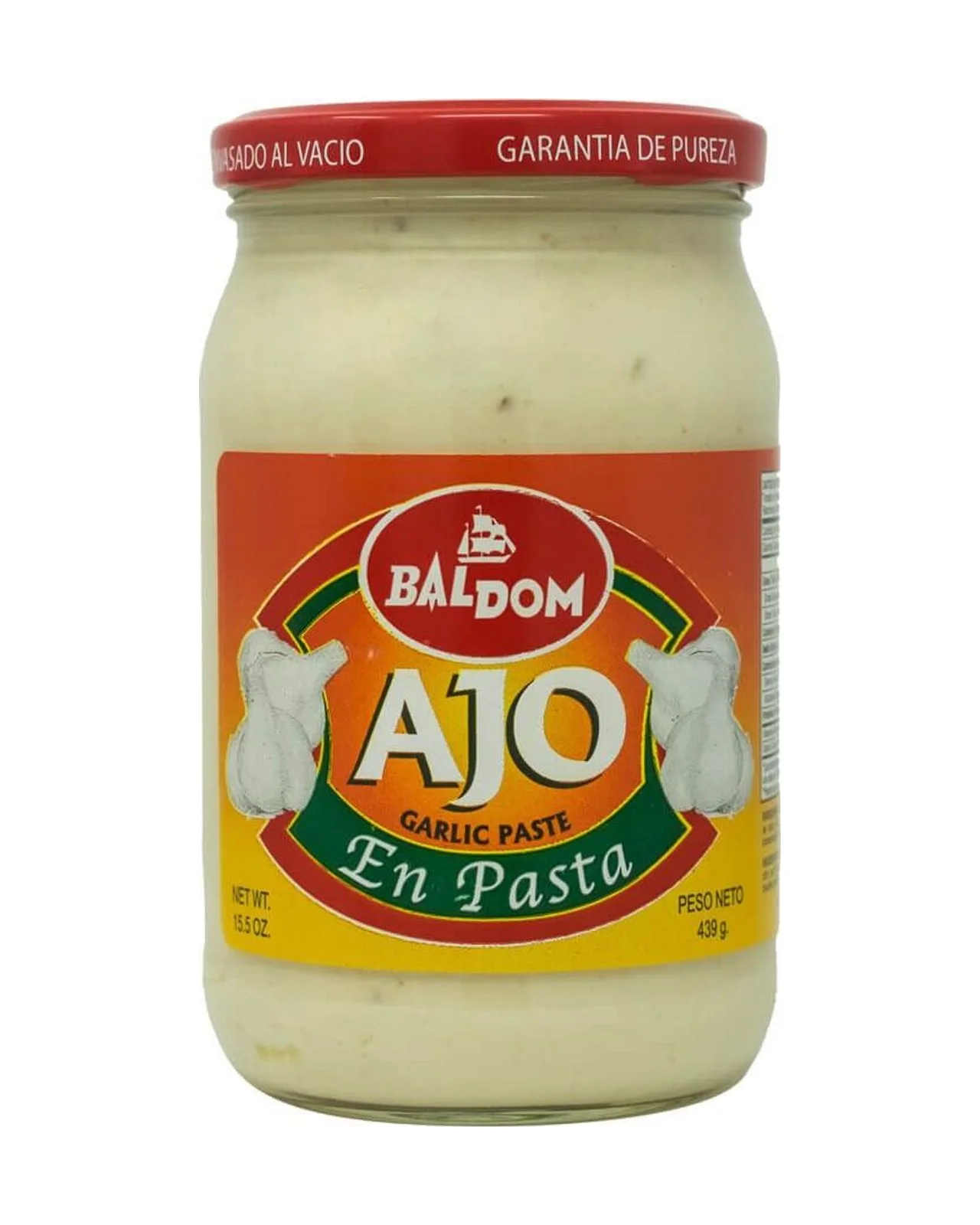 Ajo en pasta baldom 12/15.5 oz.