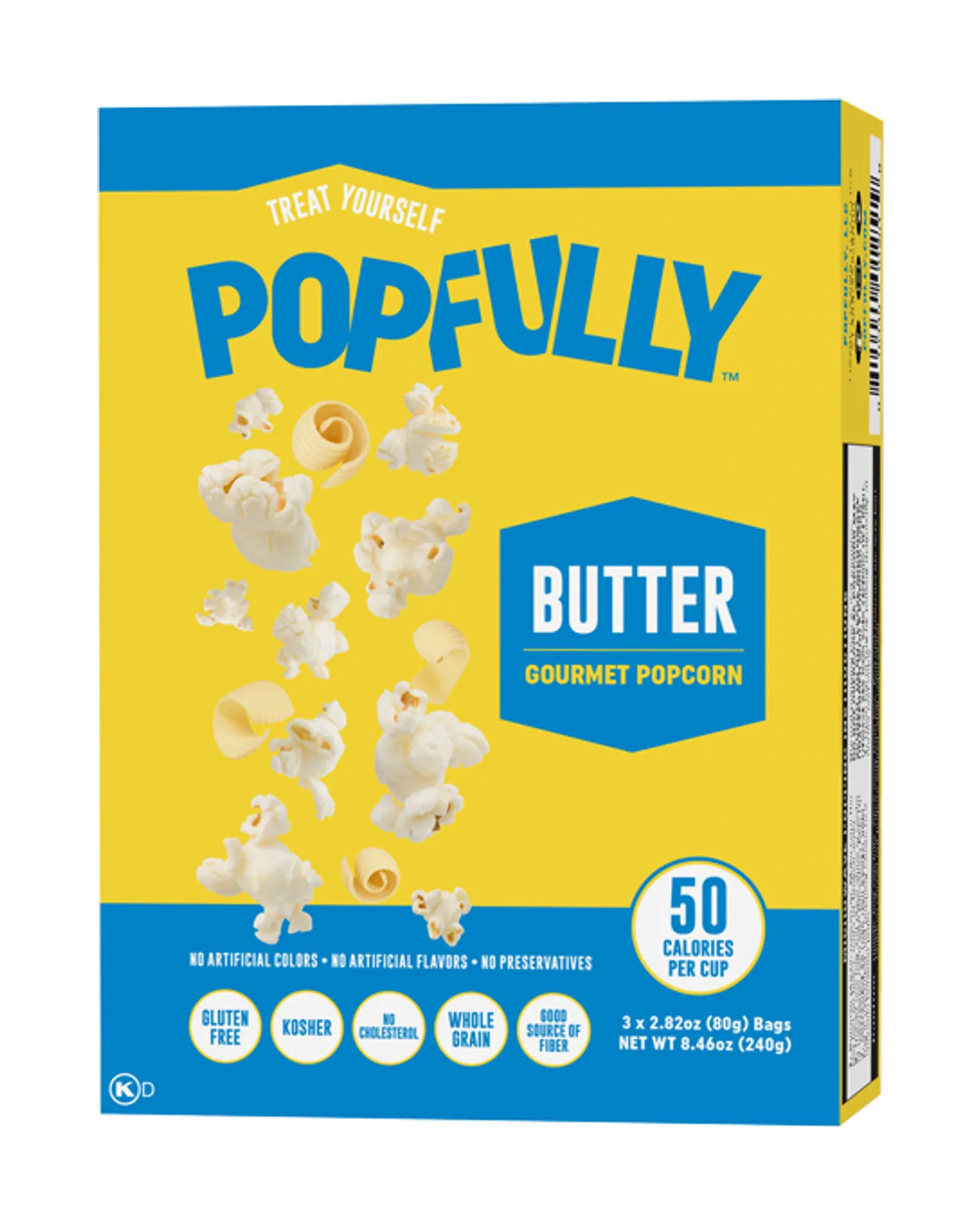 Popfully Palomitas Maíz Butter 12/3Pk/3.5Oz