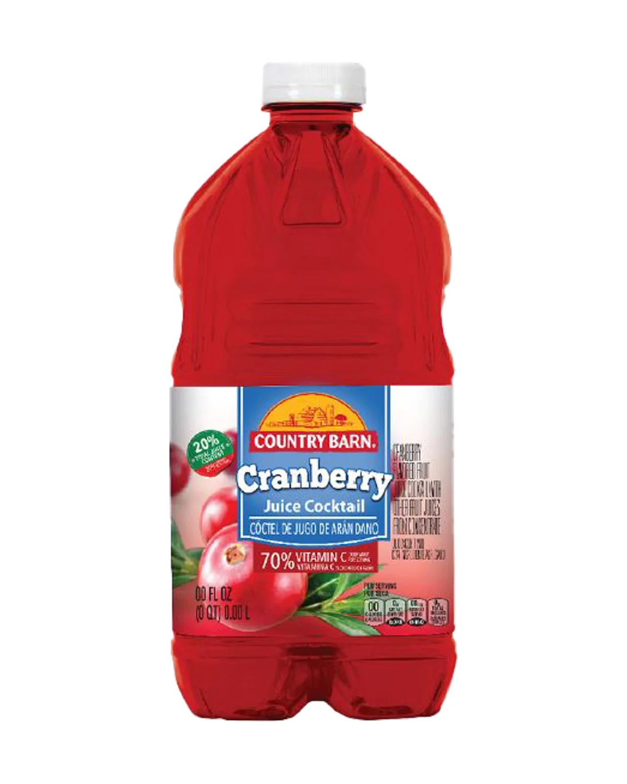 Cntry Barn Jugo Cranberry 8/64 Oz